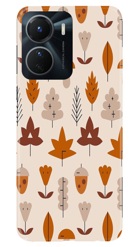 Leaf Pattern Art Case for Vivo Y16  (Design - 132)
