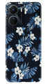 White flowers Blue Background2 Case for Vivo Y16