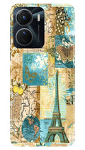 Travel Eiffel Tower Case for Vivo Y16 (Design No. 175)