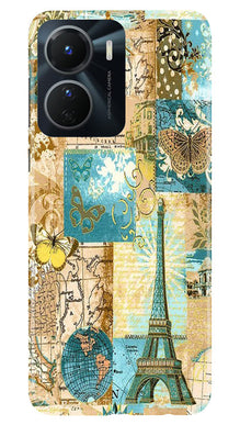 Travel Eiffel Tower Mobile Back Case for Vivo T2X 5G (Design - 175)