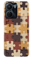 Puzzle Pattern Case for Vivo T2X 5G (Design No. 186)