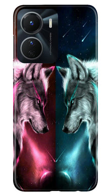 Wolf fight Mobile Back Case for Vivo T2X 5G (Design - 190)
