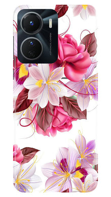 Beautiful flowers Mobile Back Case for Vivo Y16 (Design - 23)