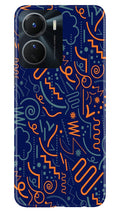 Line Art Baground Case for Vivo Y16