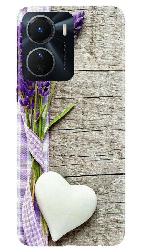 White Heart Case for Vivo Y16 (Design No. 260)