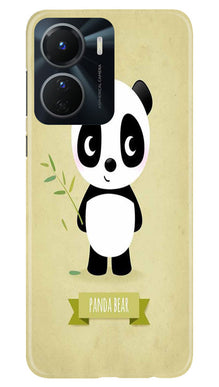 Panda Bear Mobile Back Case for Vivo Y16 (Design - 279)