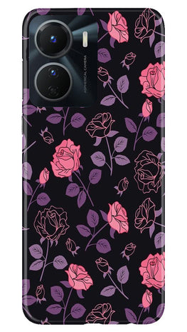 Rose Black Background Case for Vivo Y16