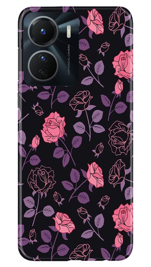 Rose Black Background Case for Vivo Y16
