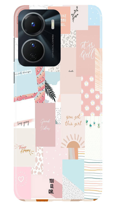 Shinny Blue Background Case for Vivo Y16