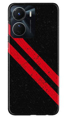 Black Red Pattern Mobile Back Case for Vivo Y16 (Design - 332)