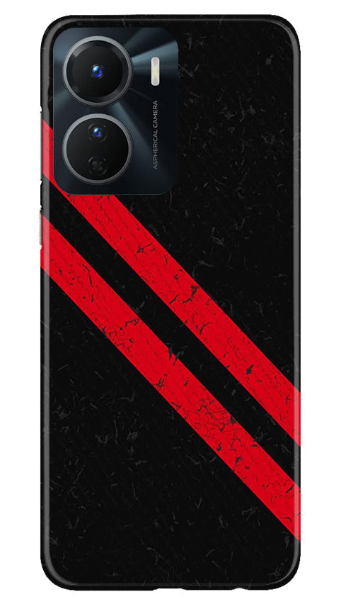 Black Red Pattern Mobile Back Case for Vivo T2X 5G (Design - 332)