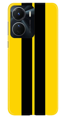 Black Yellow Pattern Mobile Back Case for Vivo Y16 (Design - 336)