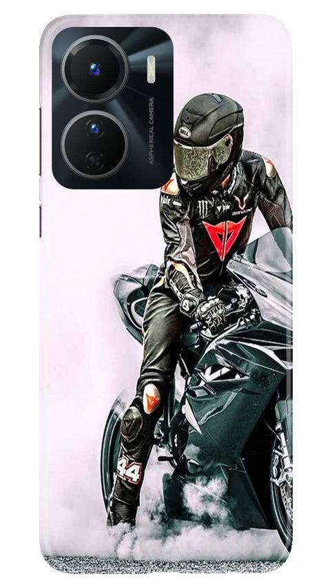 Biker Mobile Back Case for Vivo Y16 (Design - 342)