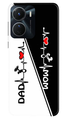 Love Mom Dad Mobile Back Case for Vivo Y16 (Design - 344)