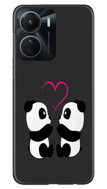 Panda Love Mobile Back Case for Vivo Y16 (Design - 355)