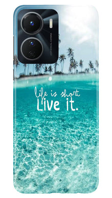 Life is short live it Mobile Back Case for Vivo Y16 (Design - 45)