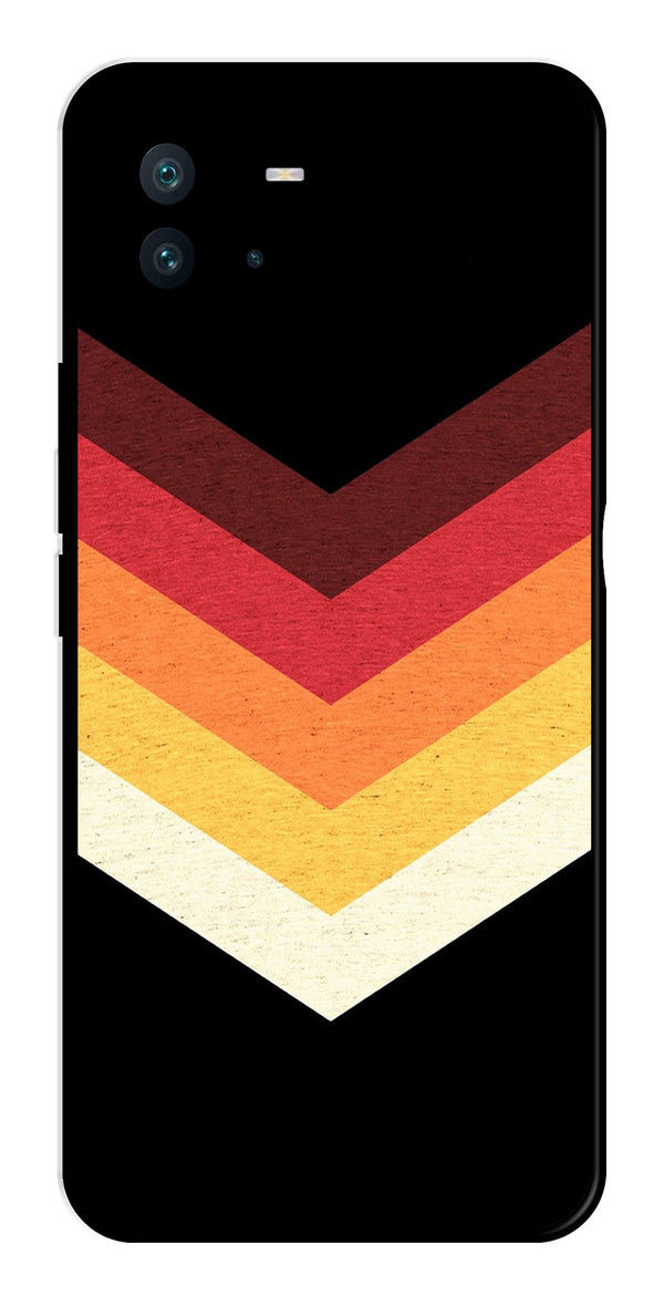 MultiColor Arrow Metal Mobile Case for iQOO Neo 6   (Design No -04)