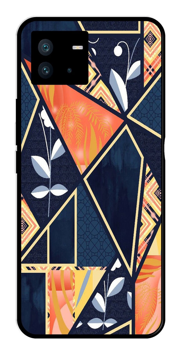 Marble Design Metal Mobile Case for iQOO Neo 6   (Design No -07)