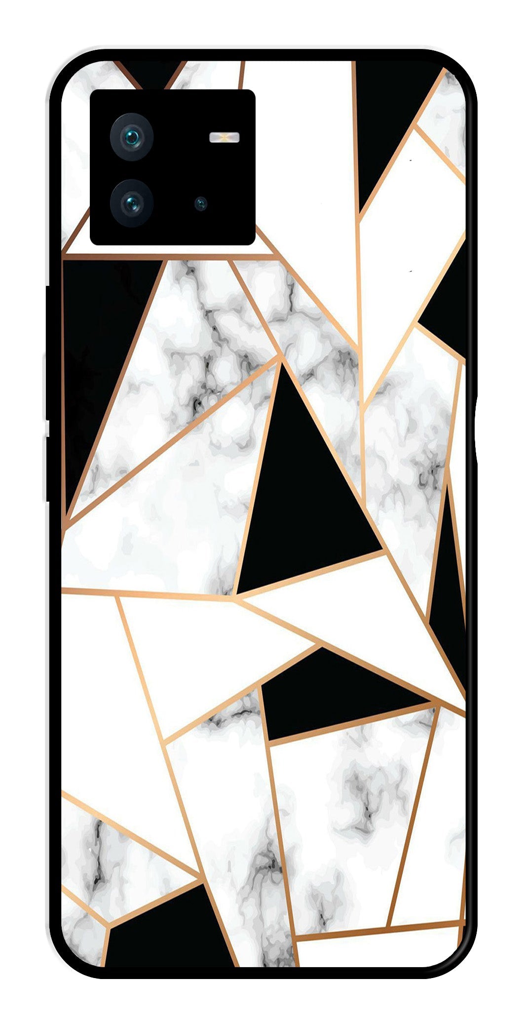 Marble Design2 Metal Mobile Case for iQOO Neo 6   (Design No -08)