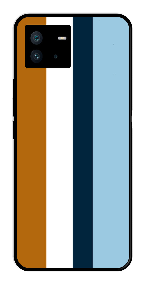 MultiColor Pattern Metal Mobile Case for iQOO Neo 6   (Design No -17)
