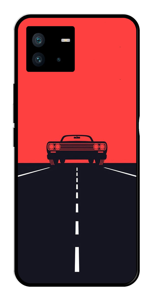 Car Lover Metal Mobile Case for iQOO Neo 6   (Design No -21)