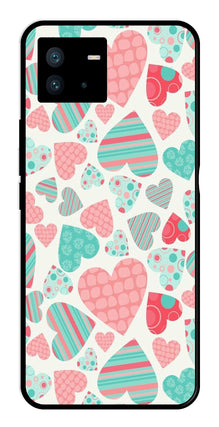 Hearts Pattern Metal Mobile Case for iQOO Neo 6