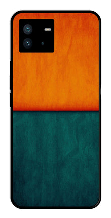 Orange Green Pattern Metal Mobile Case for iQOO Neo 6