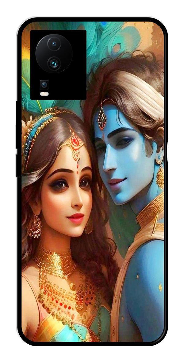 Lord Radha Krishna Metal Mobile Case for iQOO Neo 7   (Design No -01)