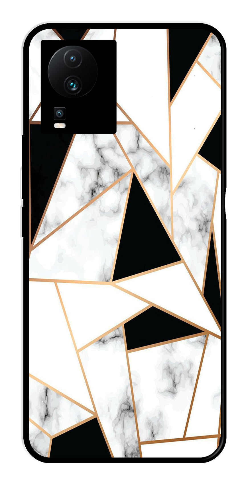 Marble Design2 Metal Mobile Case for iQOO Neo 7   (Design No -08)
