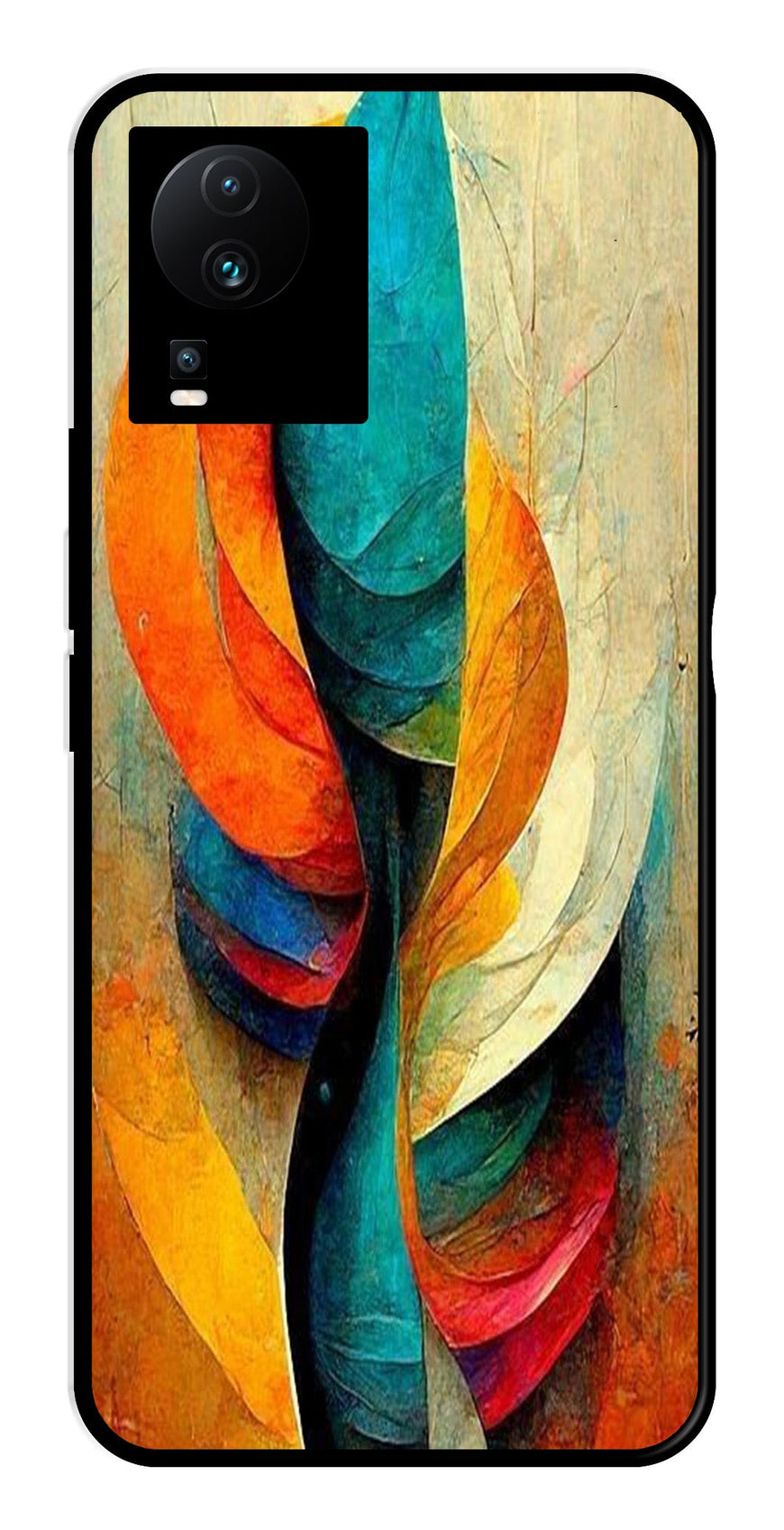Modern Art Metal Mobile Case for iQOO Neo 7 Pro   (Design No -11)