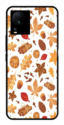 Autumn Leaf Metal Mobile Case for iQOO Neo 7 Pro