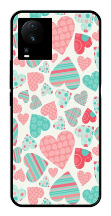 Hearts Pattern Metal Mobile Case for iQOO Neo 7 Pro