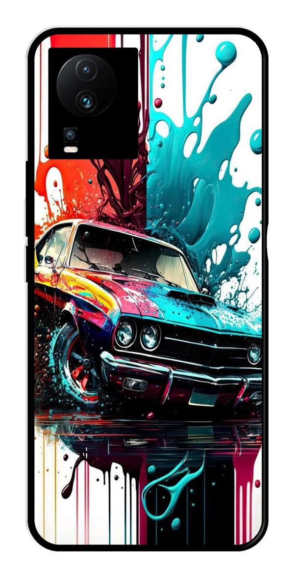 Vintage Car Metal Mobile Case for iQOO Neo 7 Pro   (Design No -29)