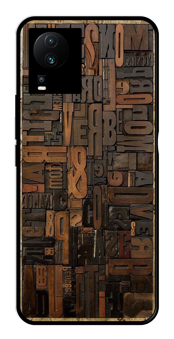 Alphabets Metal Mobile Case for iQOO Neo 7 Pro   (Design No -32)