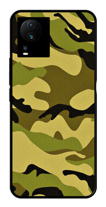 Army Pattern Metal Mobile Case for iQOO Neo 7 Pro