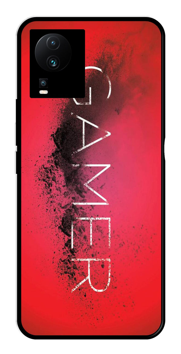 Gamer Pattern Metal Mobile Case for iQOO Neo 7 Pro   (Design No -41)