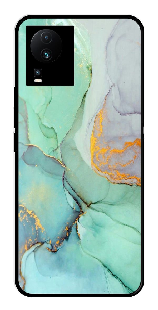 Marble Design Metal Mobile Case for iQOO Neo 7   (Design No -46)