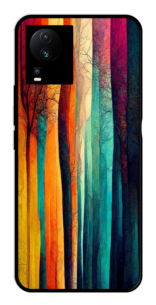 Modern Art Colorful Metal Mobile Case for iQOO Neo 7   (Design No -47)