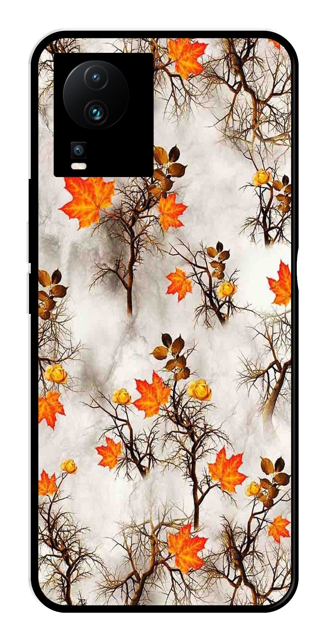 Autumn leaves Metal Mobile Case for iQOO Neo 7 Pro   (Design No -55)