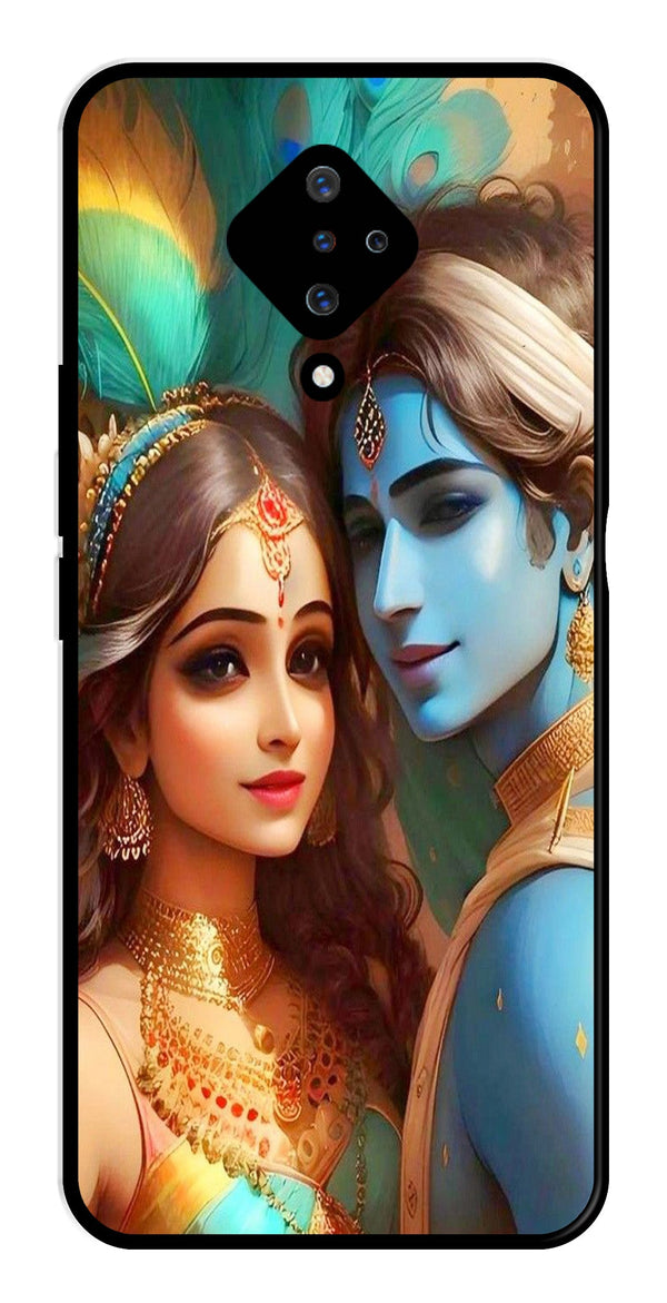 Lord Radha Krishna Metal Mobile Case for Vivo S1 Pro   (Design No -01)