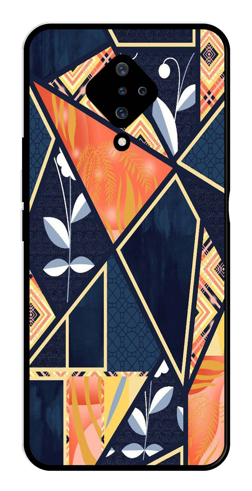 Marble Design Metal Mobile Case for Vivo S1 Pro   (Design No -07)