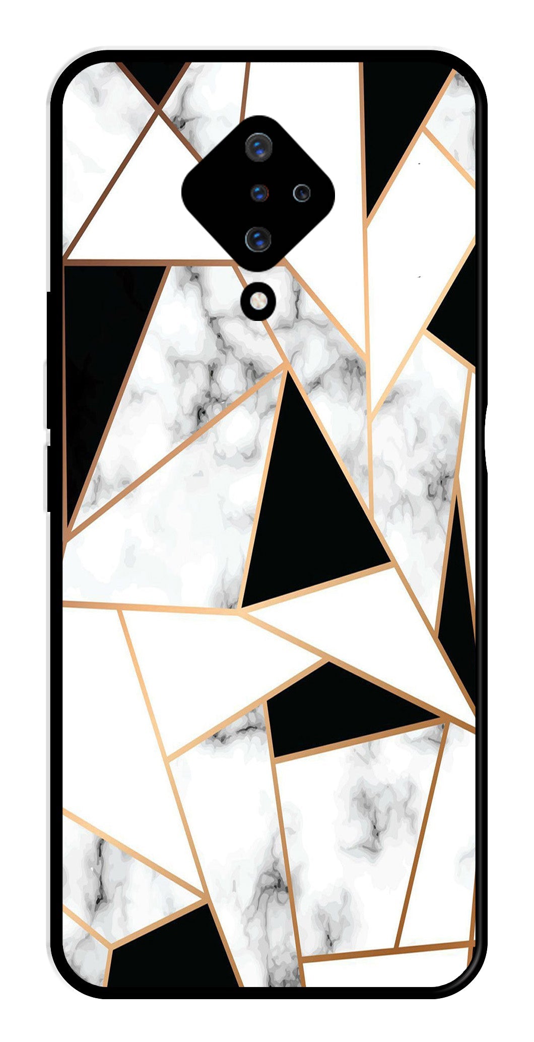 Marble Design2 Metal Mobile Case for Vivo S1 Pro   (Design No -08)