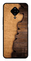 Wooden Design Metal Mobile Case for Vivo S1 Pro   (Design No -13)