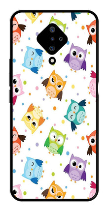 Owls Pattern Metal Mobile Case for Vivo S1 Pro
