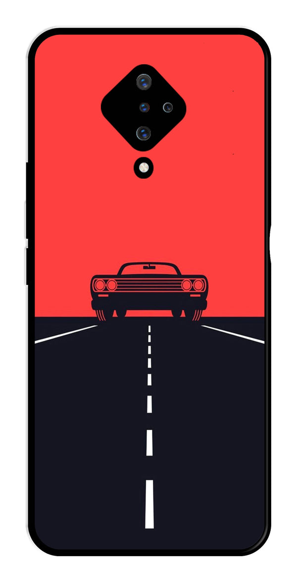 Car Lover Metal Mobile Case for Vivo S1 Pro   (Design No -21)