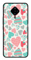 Hearts Pattern Metal Mobile Case for Vivo S1 Pro   (Design No -22)