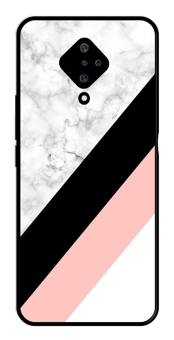 Marble Design Metal Mobile Case for Vivo S1 Pro   (Design No -24)