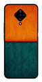 Orange Green Pattern Metal Mobile Case for Vivo S1 Pro   (Design No -45)