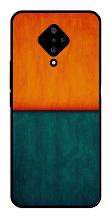 Orange Green Pattern Metal Mobile Case for Vivo S1 Pro