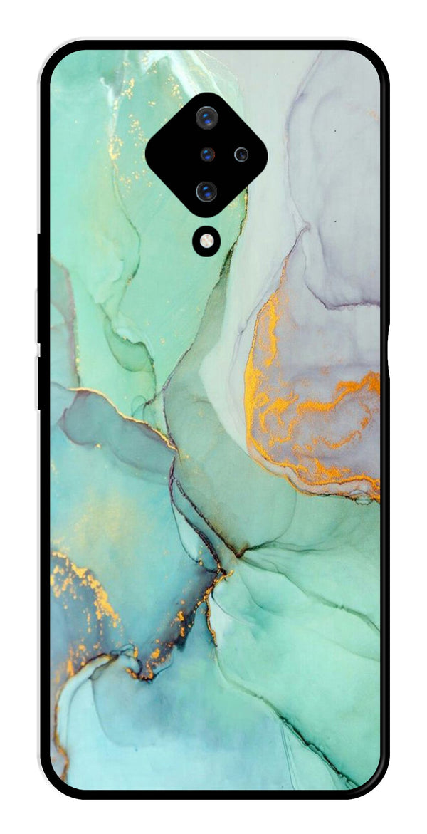 Marble Design Metal Mobile Case for Vivo S1 Pro   (Design No -46)